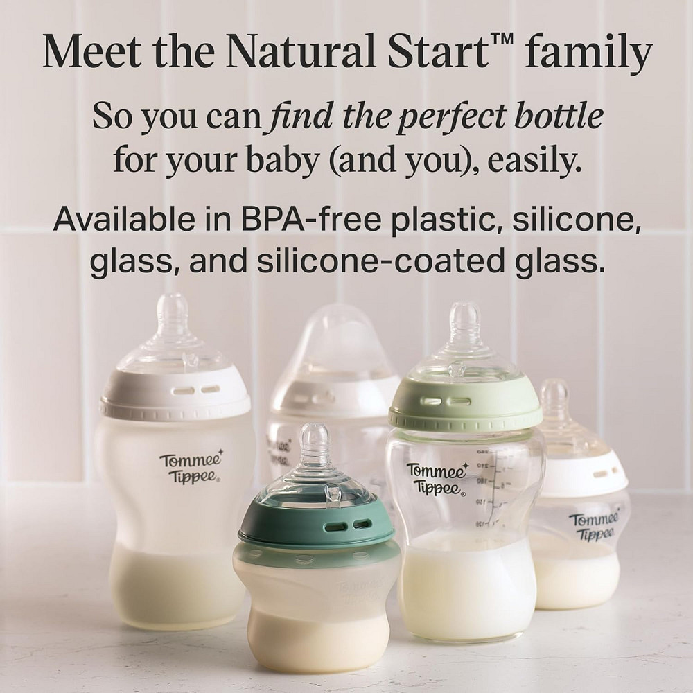 Tommee Tippee Natural Start Anti-Colic 9 oz BPA Free Baby Bottles, 0+ Months, Slow Flow Breast-Like  Richmond - photo 7