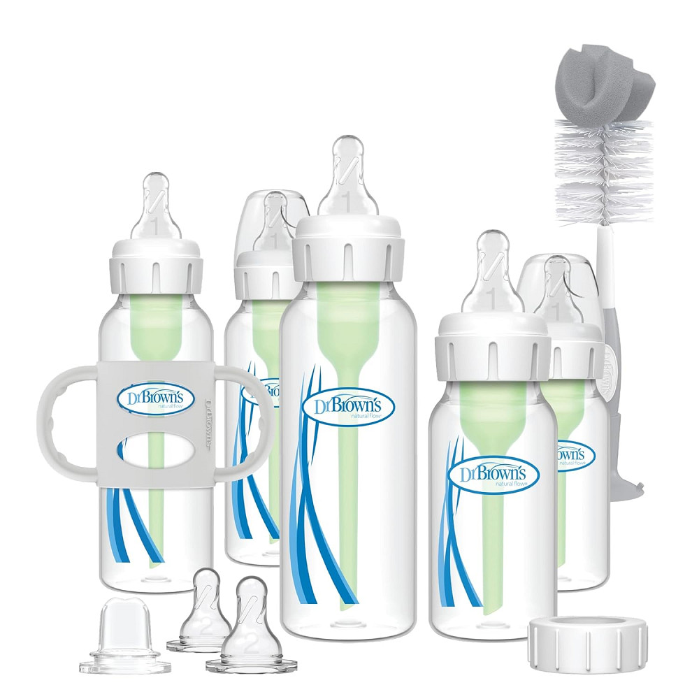 Dr. Brown's Anti-Colic Options + Narrow Bottle to Sippy Gift Set with Soft Silicone Sippy Spout, Rem Richmond - photo 1