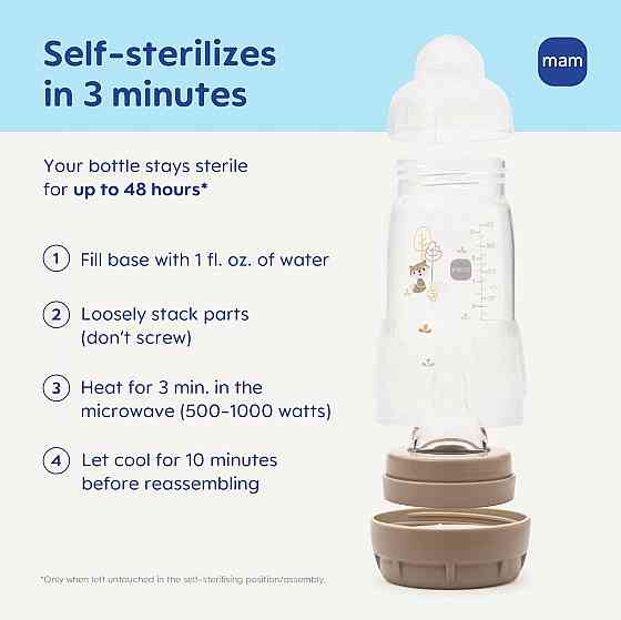 MAM 4.5oz Easy Start Anti-Colic+ Wide Neck Vented Baby Bottle, Extra Slow Flow Breastfeeding-Like Si Richmond