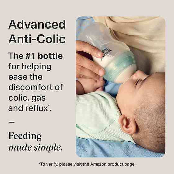 Tommee Tippee Natural Start Anti-Colic 5 oz BPA Free Baby Bottles, 0+ Months, Slow Flow Breast-Like  Richmond