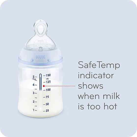 NUK Smooth Flow Anti Colic Baby Bottle, Elephant, 5 Ounce (3 Pack) Richmond