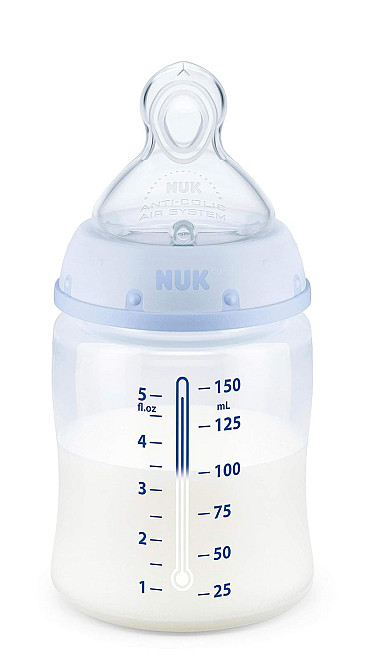 NUK Smooth Flow Anti Colic Baby Bottle, Elephant, 5 Ounce (3 Pack) Richmond - photo 8