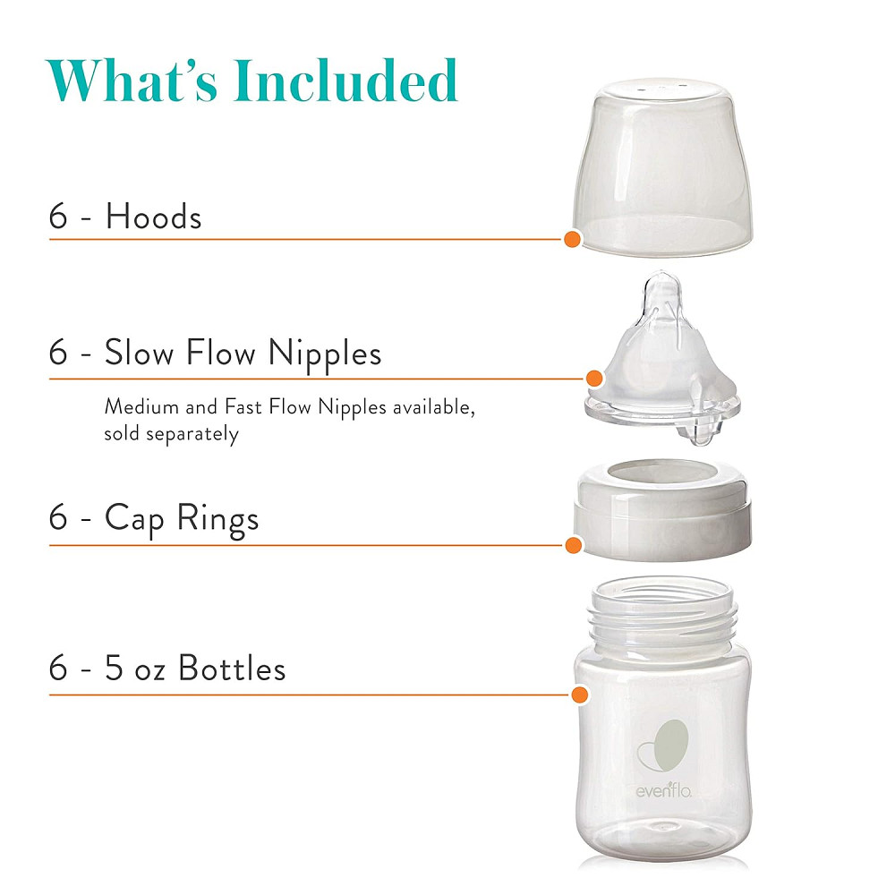 Evenflo Feeding Premium Proflo Venting Balance Plus Wide Neck Baby, Newborn and Infant Bottles - Dev Richmond - photo 7