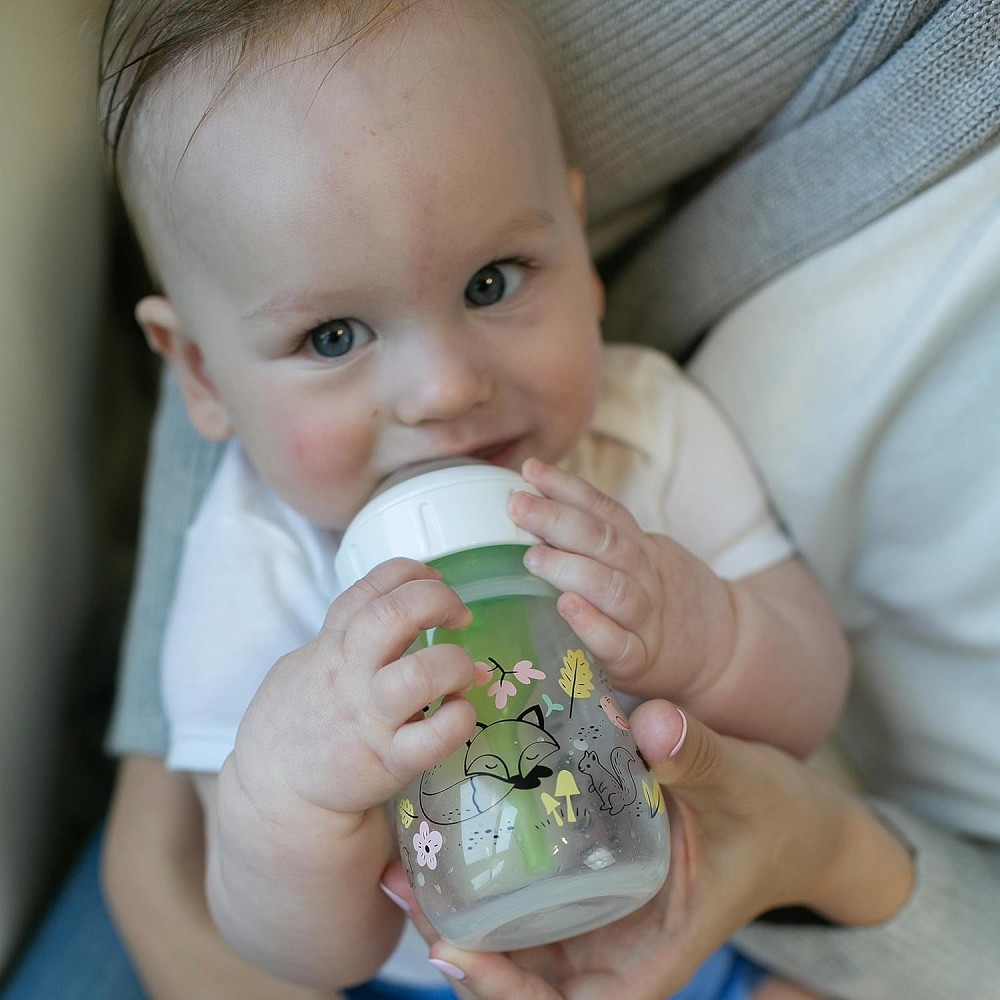 Dr. Brown's Anti-Colic Options+ Wide-Neck Baby Bottle Designer Edition Bottles, Woodland Decos, 5 oz Richmond - photo 2