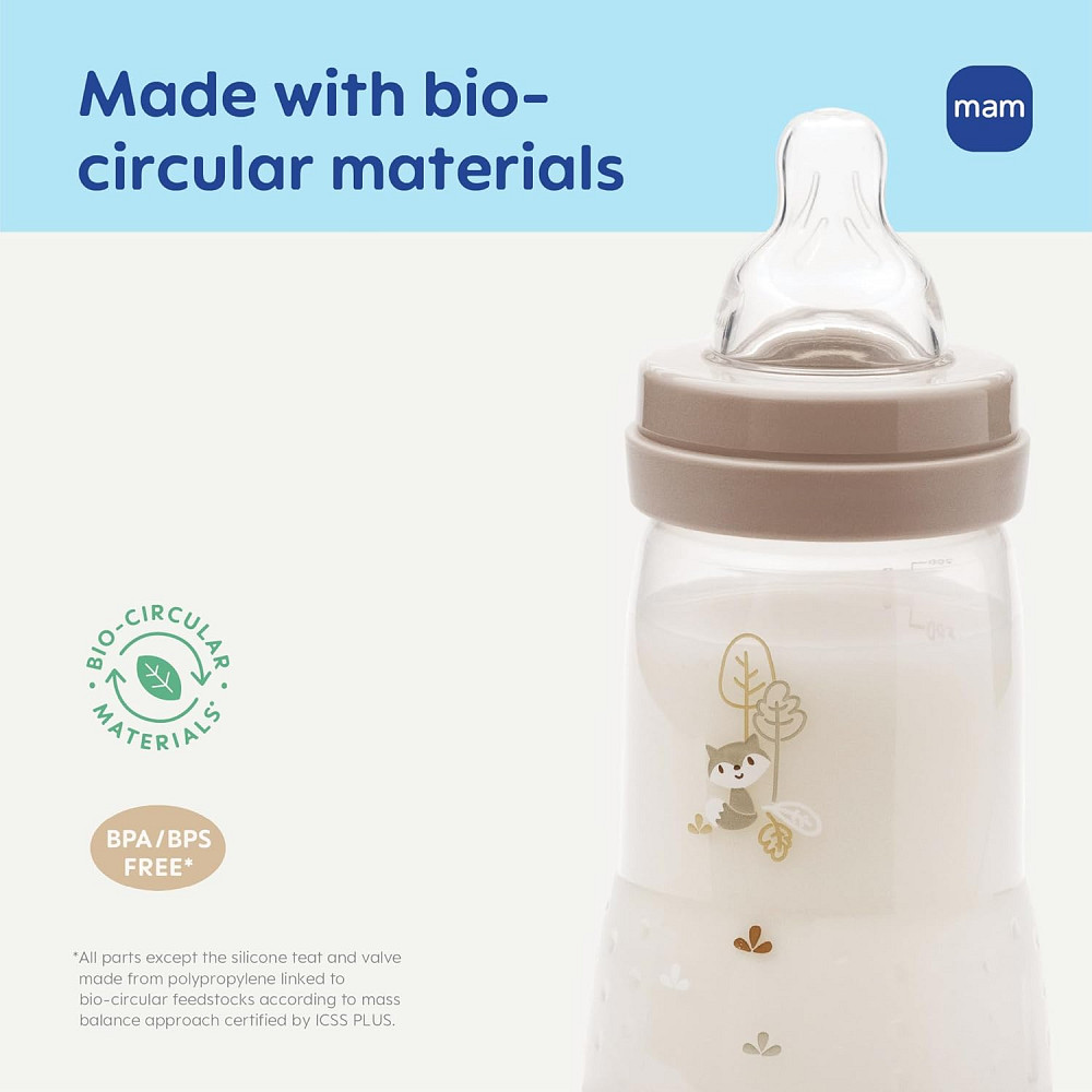MAM 5oz Easy Start Anti-Colic+ Wide Neck Vented Baby Bottle, Slow Flow Breastfeeding-Like Nipple, Re Richmond - photo 9