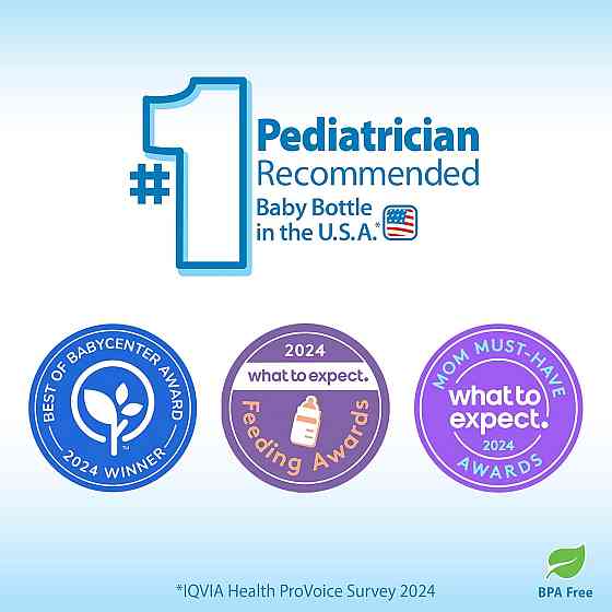 Dr. Brown’s Natural Flow® Anti-Colic Options+™ Wide-Neck Baby Bottles 5 oz/150 mL, with Level 1 Slow Richmond
