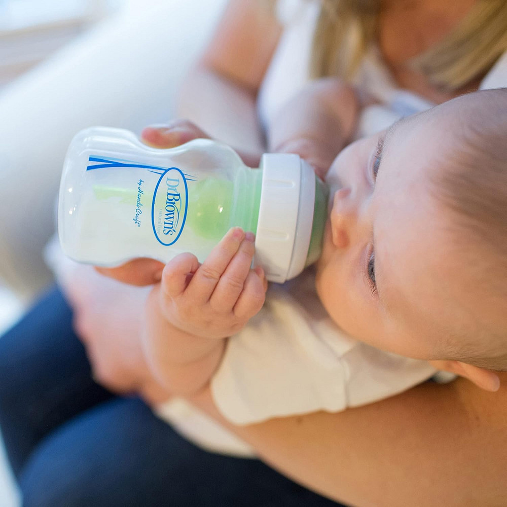 Dr. Brown’s Natural Flow® Anti-Colic Options+™ Wide-Neck Baby Bottles 5 oz/150 mL, with Level 1 Slow Richmond - photo 10