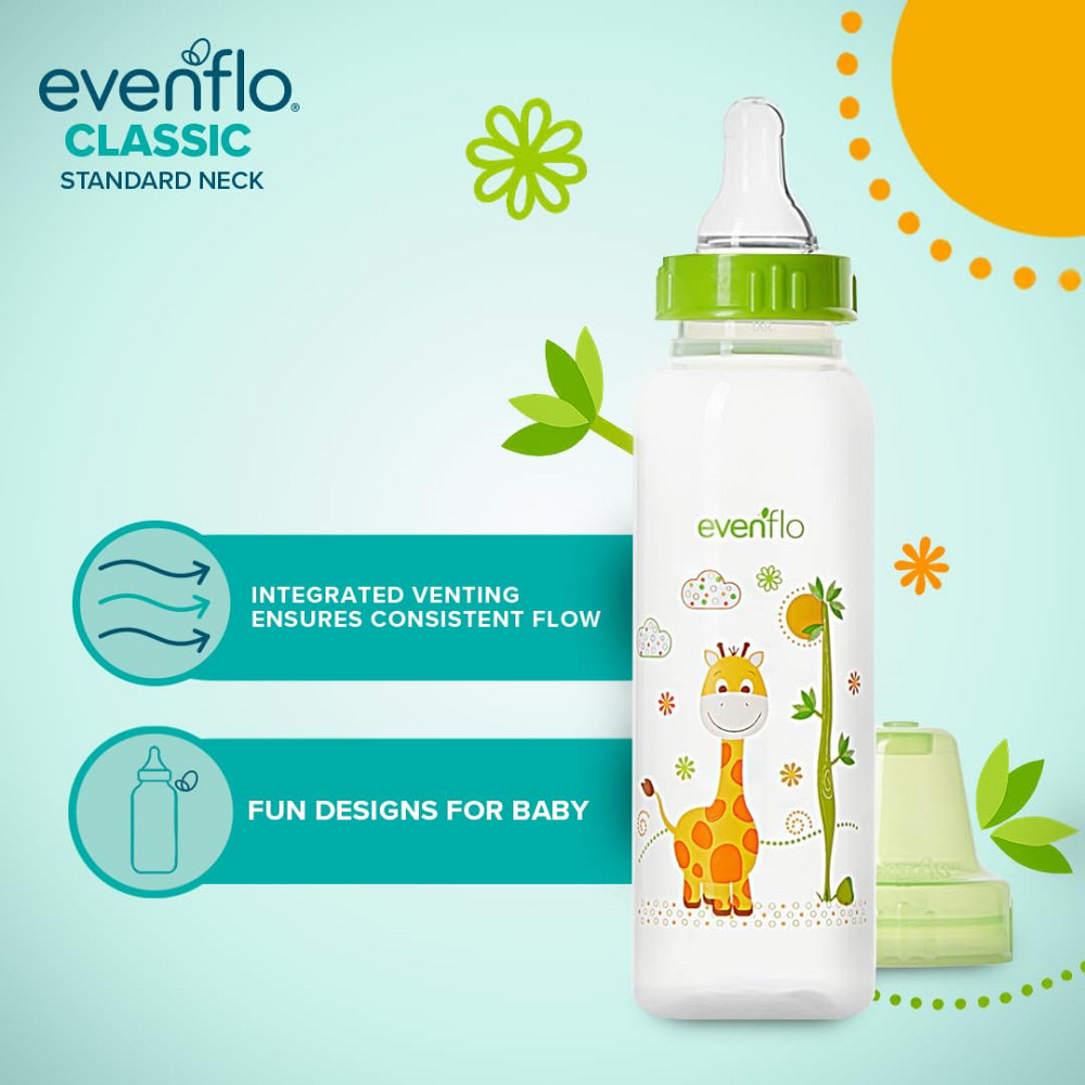 Classic Prints Polypropylene Bottles for Baby, Infant and Newborn - Blue/Green/Teal, 8 Ounce (Pack o Richmond - photo 4