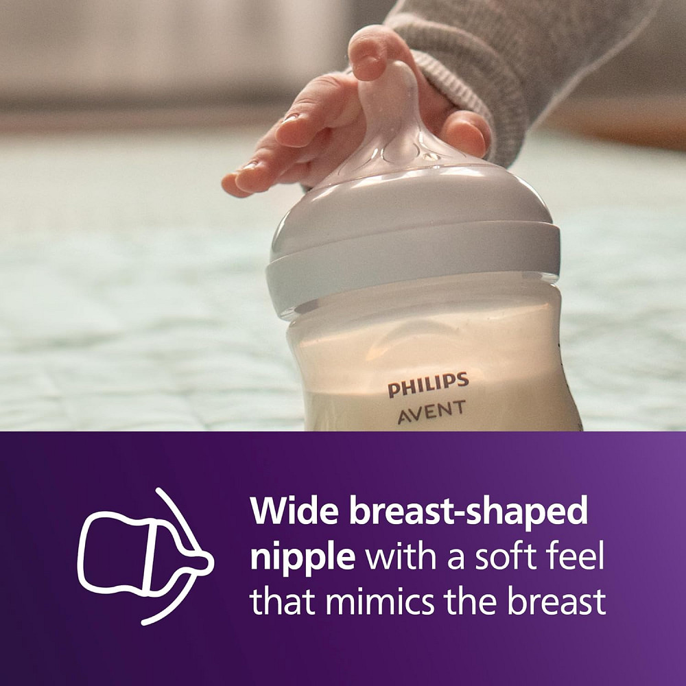 Philips Avent Natural Response Baby Gift Set - 3X 4oz Bottles with Slow Flow Nipple (Level 2), 2X 9o Richmond - photo 4