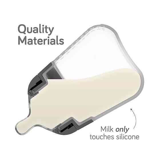 Nanobebe Flexy Silicone Baby Bottle, Anti-Colic, Natural Feel, Non-Collapsing Nipple, Non-Tip Stable Richmond