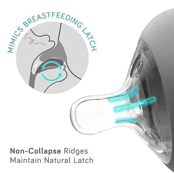 Nanobebe Flexy Silicone Baby Bottle, Anti-Colic, Natural Feel, Non-Collapsing Nipple, Non-Tip Stable Richmond