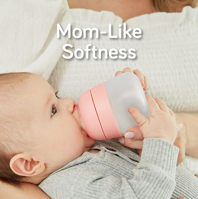 Nanobebe Flexy Silicone Baby Bottle, Anti-Colic, Natural Feel, Non-Collapsing Nipple, Non-Tip Stable Richmond - photo 3
