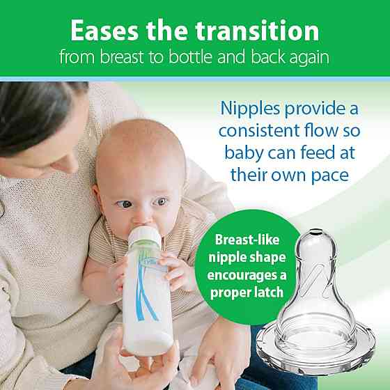 Dr. Brown's Anti-Colic Options+ Narrow Glass Baby Bottle with Level 1 Slow Flow Nipple, BPA-Free, 4  Richmond