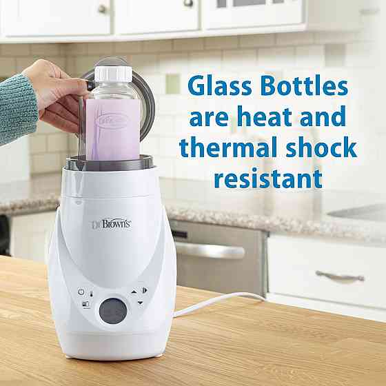 Dr. Brown's Anti-Colic Options+ Narrow Glass Baby Bottle with Level 1 Slow Flow Nipple, BPA-Free, 4  Richmond