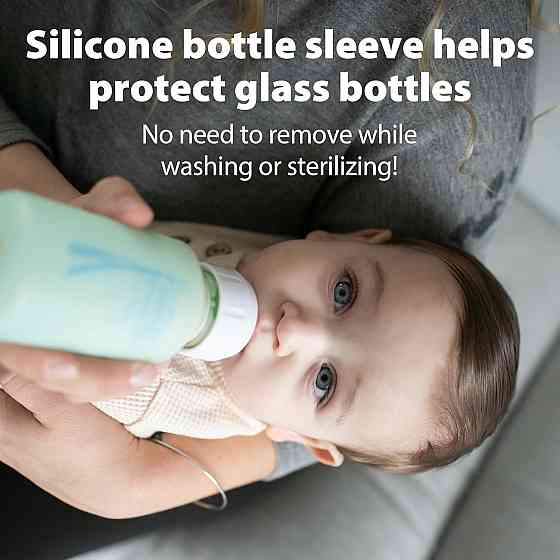 Dr. Brown's Anti-Colic Options+ Narrow Glass Baby Bottle with Level 1 Slow Flow Nipple, BPA-Free, 4  Richmond