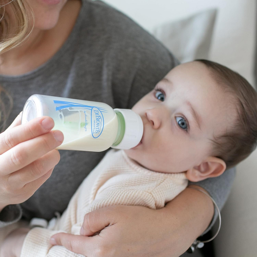 Dr. Brown's Anti-Colic Options+ Narrow Glass Baby Bottle with Level 1 Slow Flow Nipple, BPA-Free, 4  Richmond - photo 2