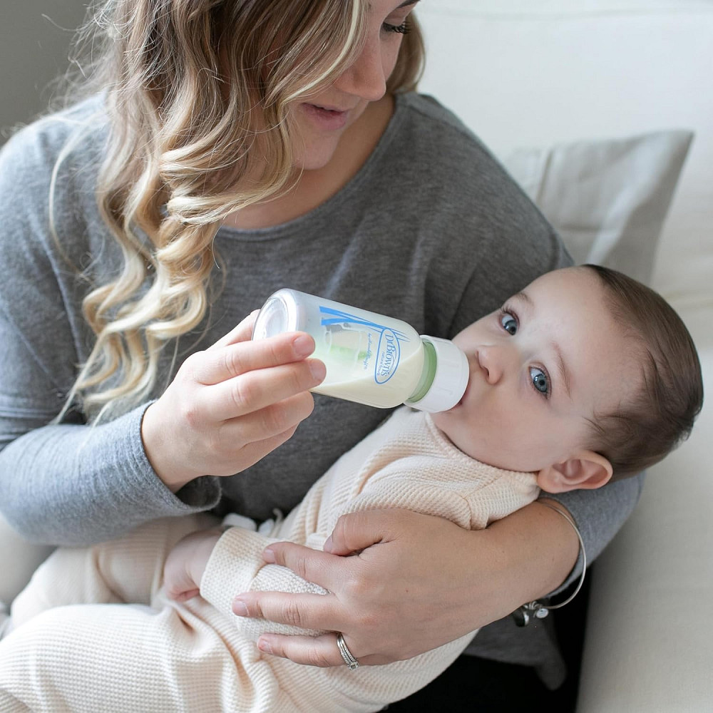 Dr. Brown's Anti-Colic Options+ Narrow Glass Baby Bottle with Level 1 Slow Flow Nipple, BPA-Free, 4  Richmond - photo 10