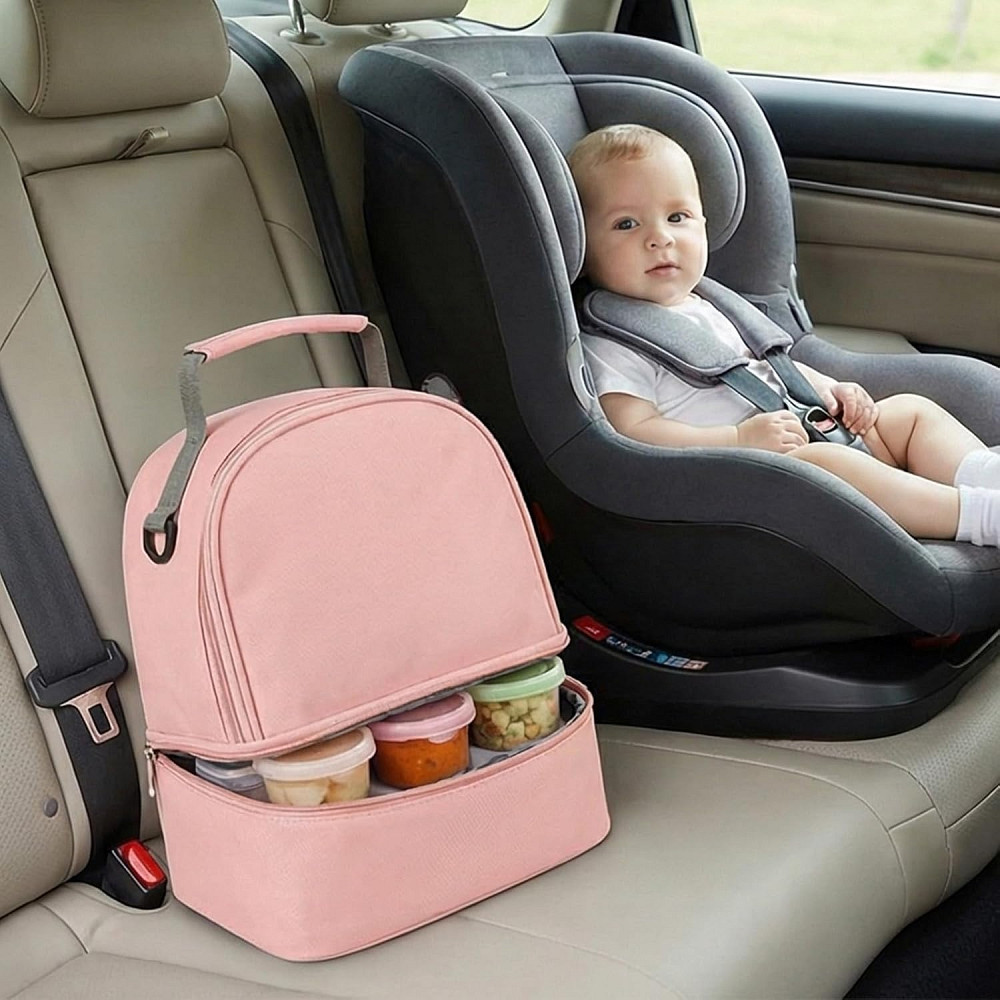 Portable Insulated Breast Milk Backpack Large Capacity for Nursing Moms Travel Ready Breastfeeding B Richmond - photo 5