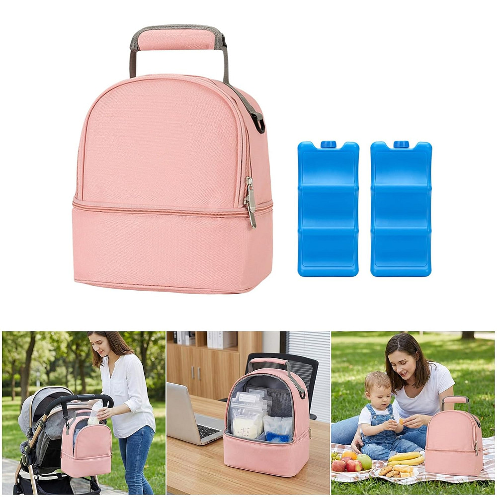 Portable Insulated Breast Milk Backpack Large Capacity for Nursing Moms Travel Ready Breastfeeding B Richmond - photo 3