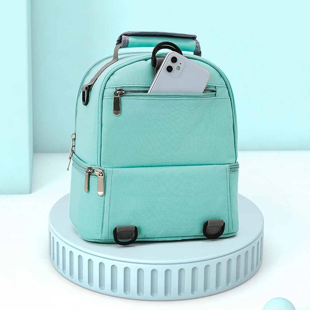 Portable Insulated Breast Milk Backpack Large Capacity for Nursing Moms Travel Ready Breastfeeding B Richmond - photo 6