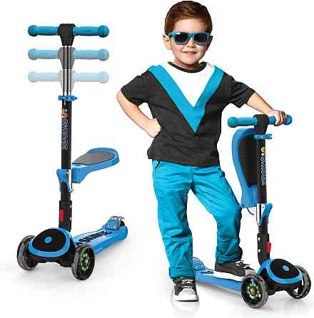 SKIDEE Kick Scooter for Kids Ages 3-5 | Foldable 3 Wheel Scooter with Lean-to-Steer, Adjustable Heig Richmond
