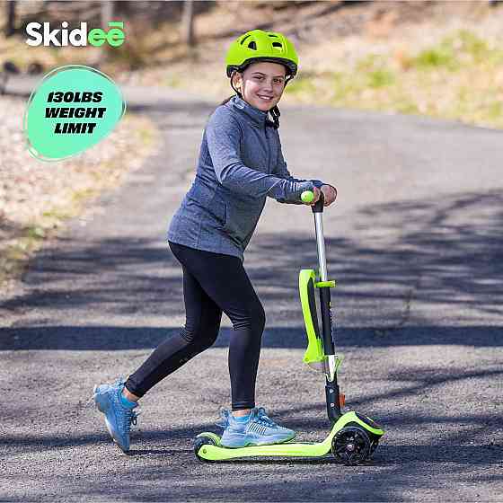 SKIDEE Kick Scooter for Kids Ages 3-5 | Foldable 3 Wheel Scooter with Lean-to-Steer, Adjustable Heig Richmond