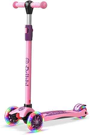 Dribbl 3-Wheel Kids Scooter - Lean-to-Steer Technology, Adjustable Height Handlebar, Wide Deck, Scoo