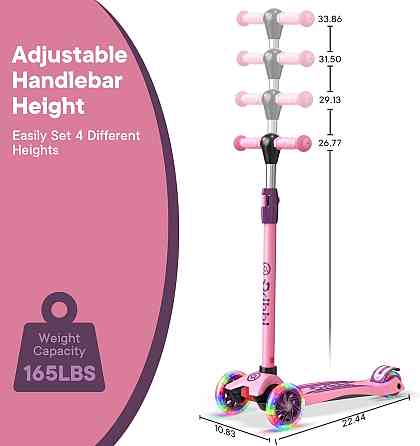 Dribbl 3-Wheel Kids Scooter - Lean-to-Steer Technology, Adjustable Height Handlebar, Wide Deck, Scoo Richmond