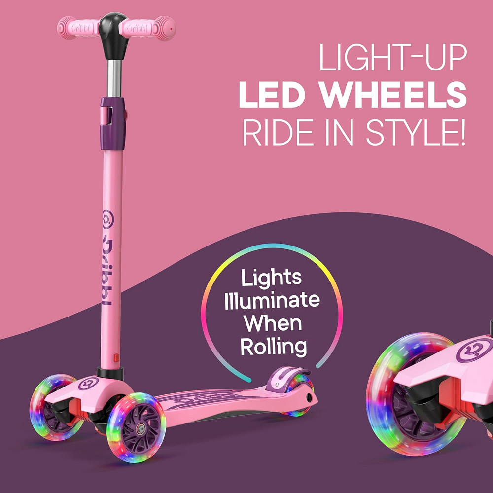 Dribbl 3-Wheel Kids Scooter - Lean-to-Steer Technology, Adjustable Height Handlebar, Wide Deck, Scoo Richmond - photo 7