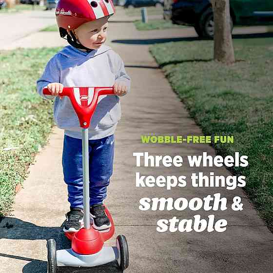 Radio Flyer My 1st Scooter, Red, For Kids 2-5 Years Old, Extra Wide Base for Balance, 2 Front Wheels Richmond
