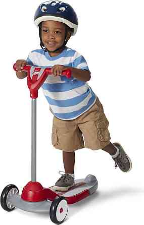 Radio Flyer My 1st Scooter, Red, For Kids 2-5 Years Old, Extra Wide Base for Balance, 2 Front Wheels