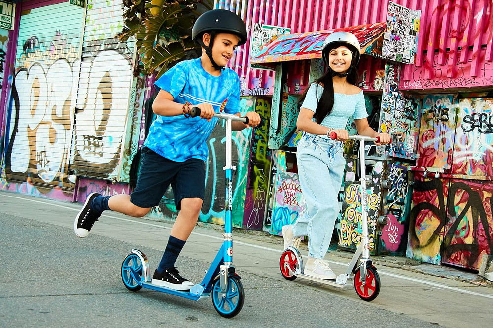 Razor A5 Lux Kick Scooter for Kids Ages 8+ - 8" Urethane Wheels, Anodized Finish Featuring Bold Colo Richmond - photo 9