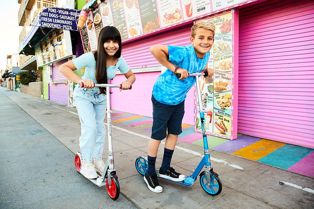 Razor A5 Lux Kick Scooter for Kids Ages 8+ - 8" Urethane Wheels, Anodized Finish Featuring Bold Colo Richmond - photo 8