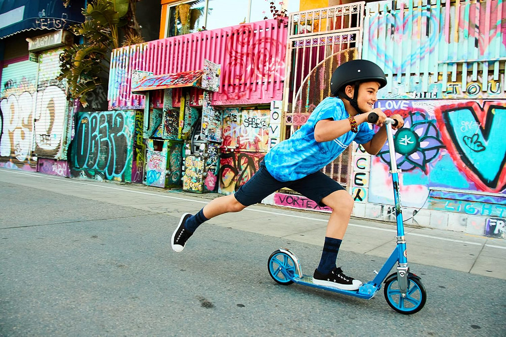 Razor A5 Lux Kick Scooter for Kids Ages 8+ - 8" Urethane Wheels, Anodized Finish Featuring Bold Colo Richmond - photo 2