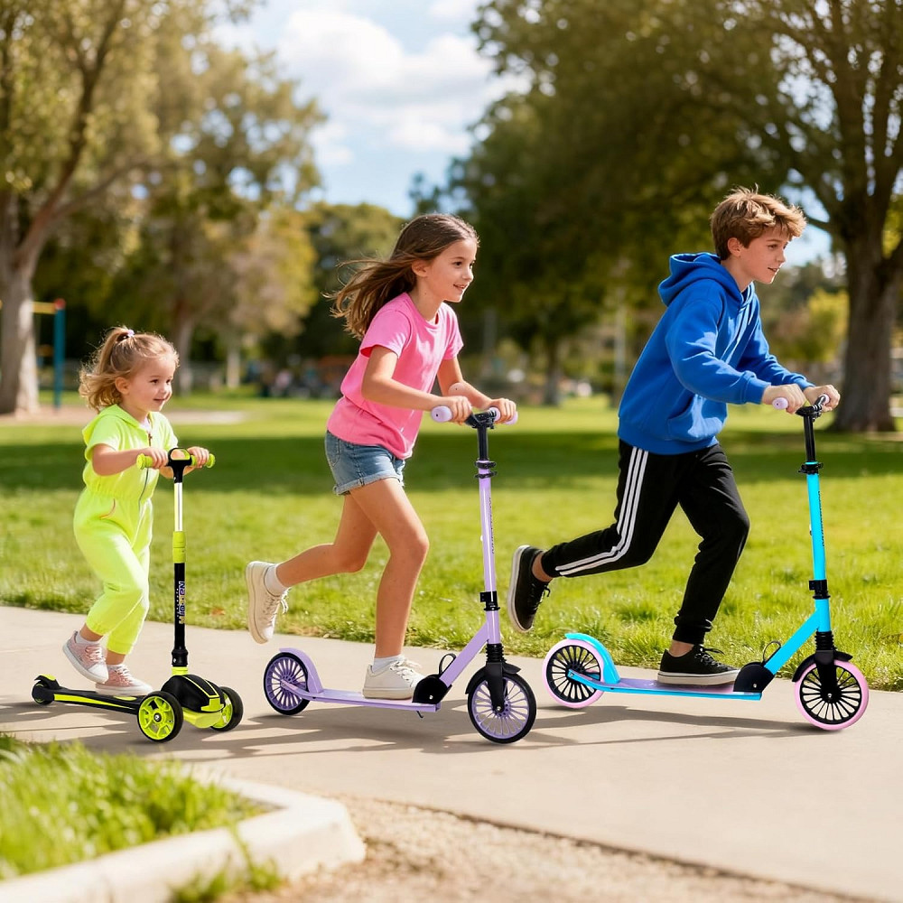 Nattork Kick Scooter for Age 6+ Kids Teens Adults, Max Load 240 LBS, Adjustable Height Foldable with Richmond - photo 7