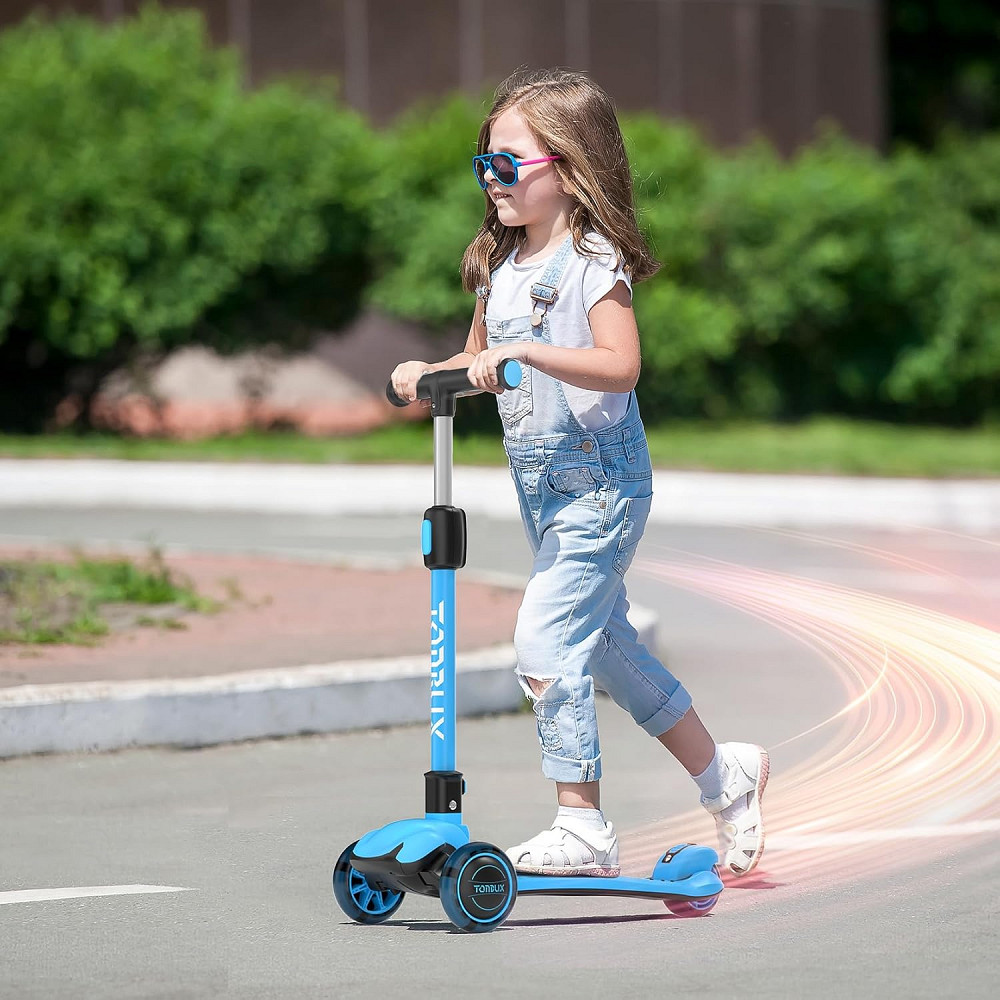 TONBUX Kids Scooter, Light Up 3 Wheel Kick Scooters for Kids 3-12, Folding Scooters with Adjustable  Richmond - photo 8