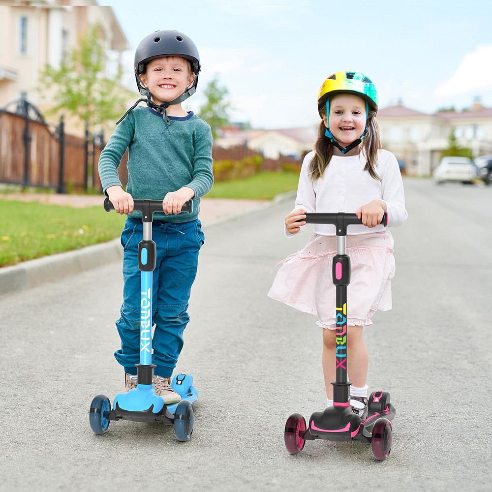 TONBUX Kids Scooter, Light Up 3 Wheel Kick Scooters for Kids 3-12, Folding Scooters with Adjustable  Richmond - photo 7