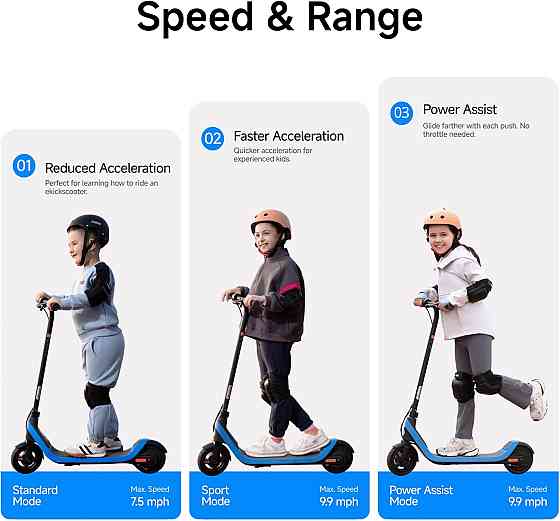 Segway Ninebot Kids eKickScooter, Kids Electric Scooter with Cruise Mode, Adjustable Handlebar Heigh Richmond