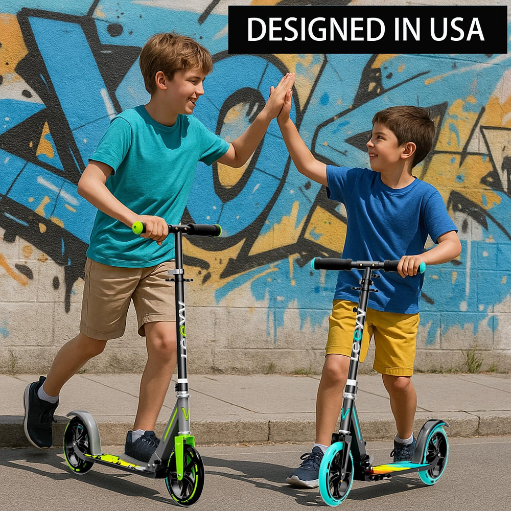 Scooter for Kids 6–12 & Adults, Max Load 240 LBS, Adjustable Height,Lightweight 2-Wheel, Foldable Ki Richmond - photo 6