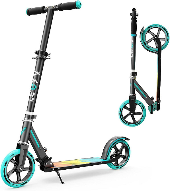 Scooter for Kids 6–12 & Adults, Max Load 240 LBS, Adjustable Height,Lightweight 2-Wheel, Foldable Ki Richmond - photo 1