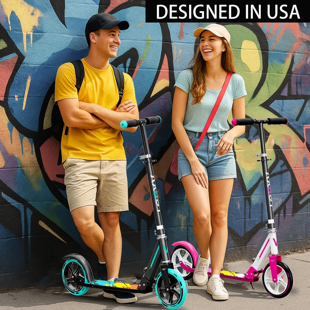 Scooter for Kids 6–12 & Adults, Max Load 240 LBS, Adjustable Height,Lightweight 2-Wheel, Foldable Ki Richmond - photo 7
