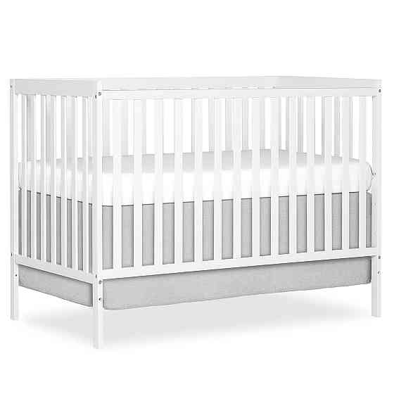 Dream On Me Synergy 5-in-1 Convertible Full-Size Baby Crib with Toddler, Day & Full Bed Conversion i