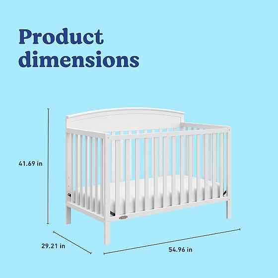 Graco Benton 5-in-1 Convertible Crib – GREENGUARD Gold Certified, Converts from Baby Crib to Toddler Richmond