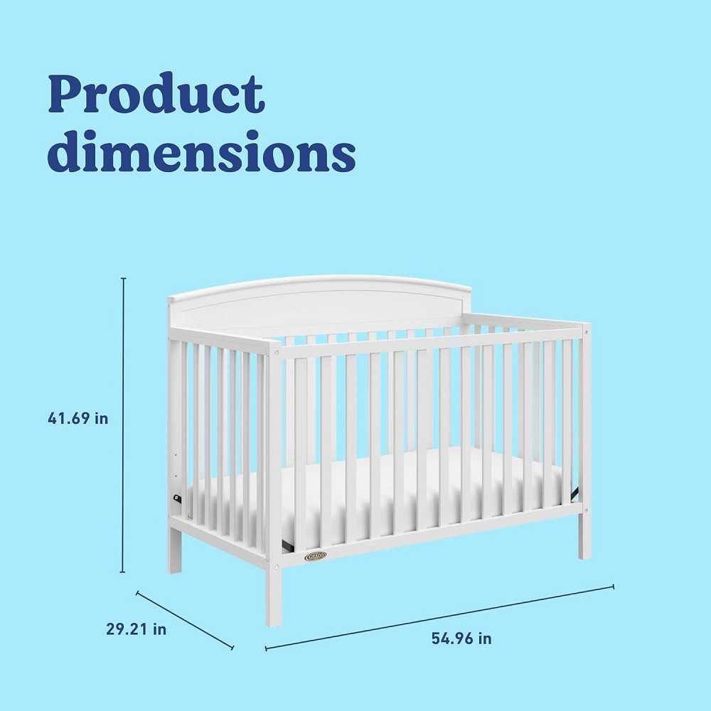 Graco Benton 5-in-1 Convertible Crib – GREENGUARD Gold Certified, Converts from Baby Crib to Toddler Richmond - photo 3