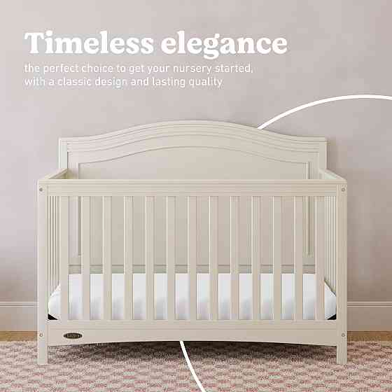 Graco Paris 4-in-1 Convertible Crib – GREENGUARD Gold Certified, Converts to Toddler Bed and Daybed, Richmond