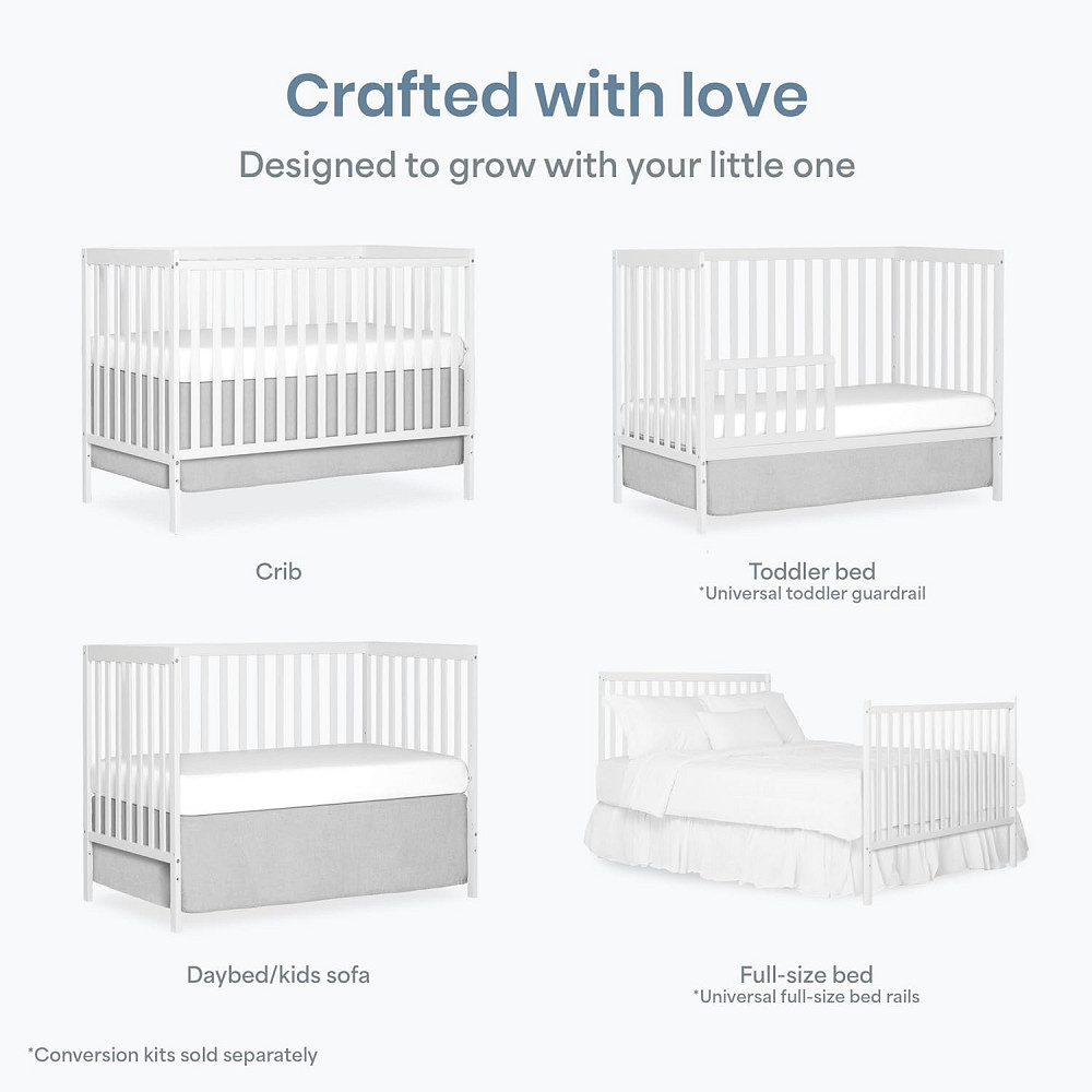 Dream On Me Synergy 5-in-1 Convertible Full-Size Baby Crib with Toddler, Day & Full Bed Conversion i Richmond - photo 4