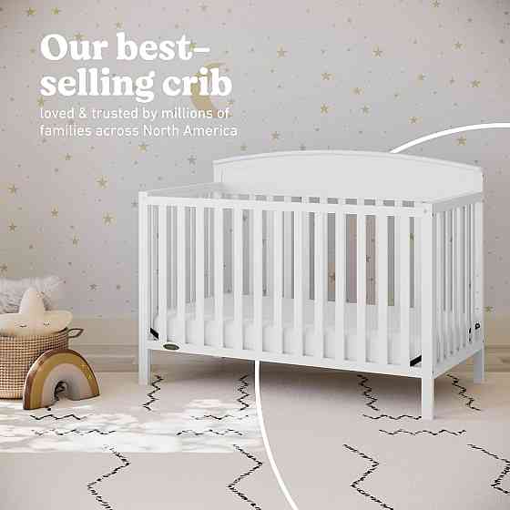 Graco Benton 5-in-1 Convertible Crib – GREENGUARD Gold Certified, Converts from Baby Crib to Toddler Richmond