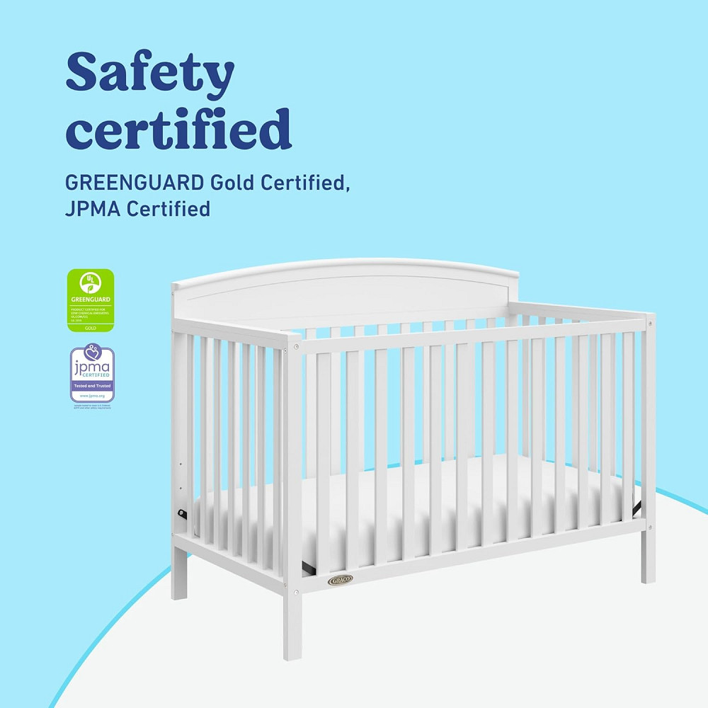 Graco Benton 5-in-1 Convertible Crib – GREENGUARD Gold Certified, Converts from Baby Crib to Toddler Richmond - photo 7