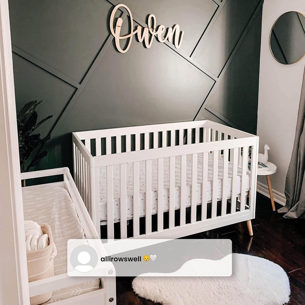 Delta Children Essex 4-in-1 Convertible Baby Crib, Bianca White with Natural Legs Richmond - photo 7