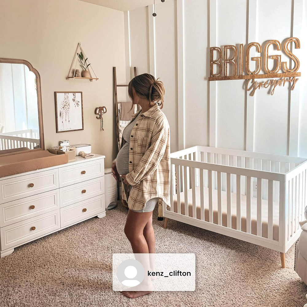 Delta Children Essex 4-in-1 Convertible Baby Crib, Bianca White with Natural Legs Richmond - photo 6